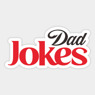 Dad Jokes Coca Cola Parody Sticker